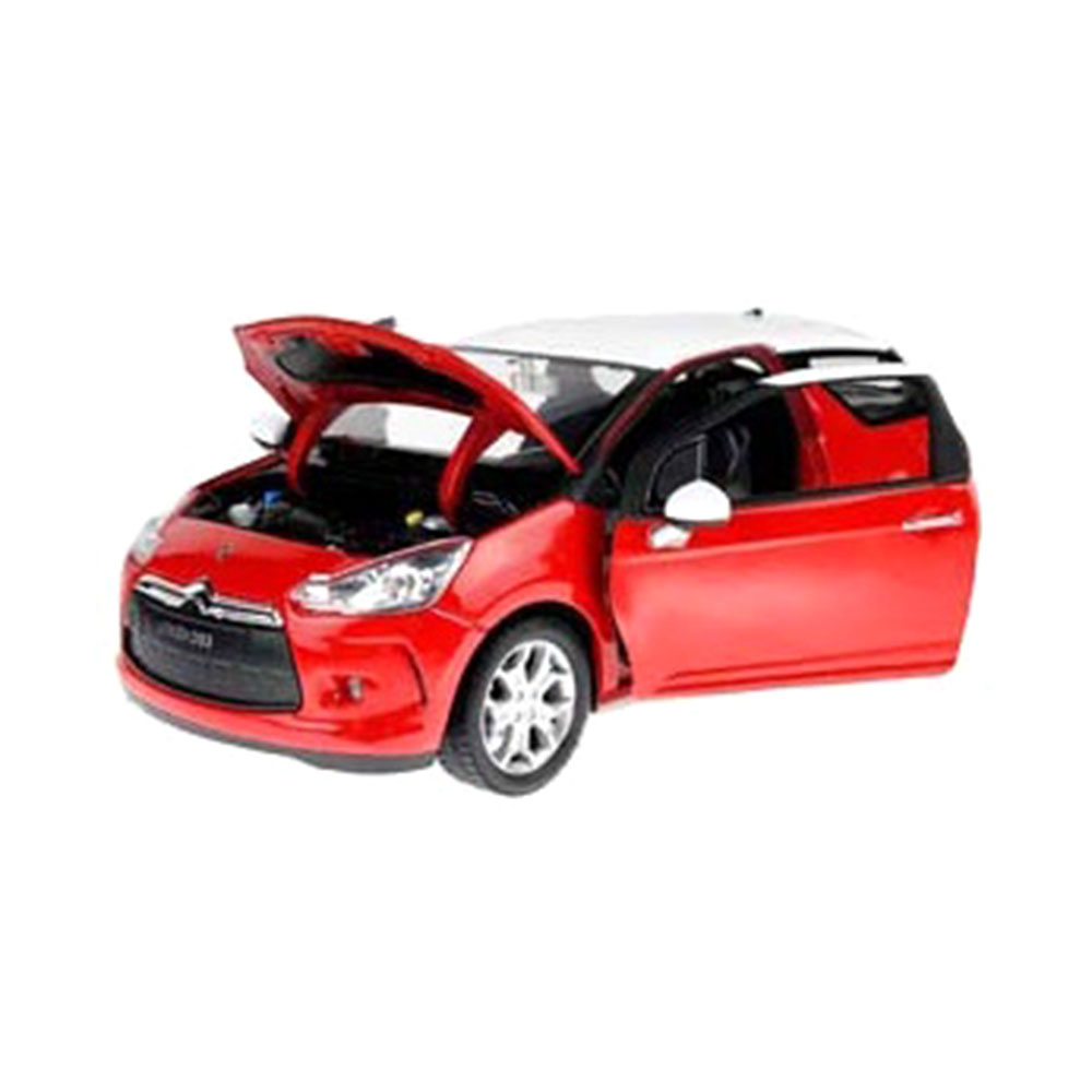 Miniatura Citroën Ds3 2010 Vermelho Welly 1/24 - Imagem 3