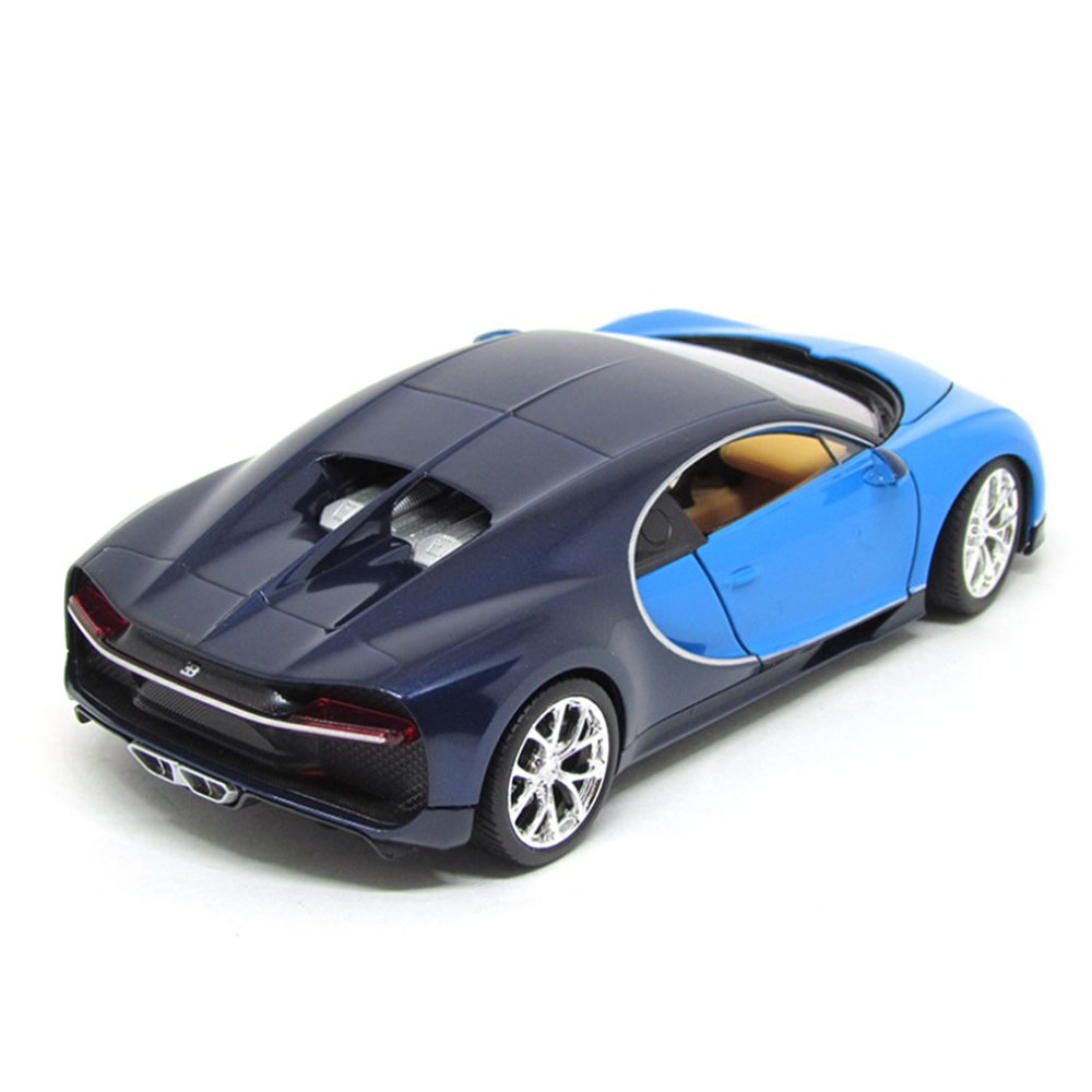 Miniatura Bugatti Chiron Azul Welly 1/24 - Imagem 2
