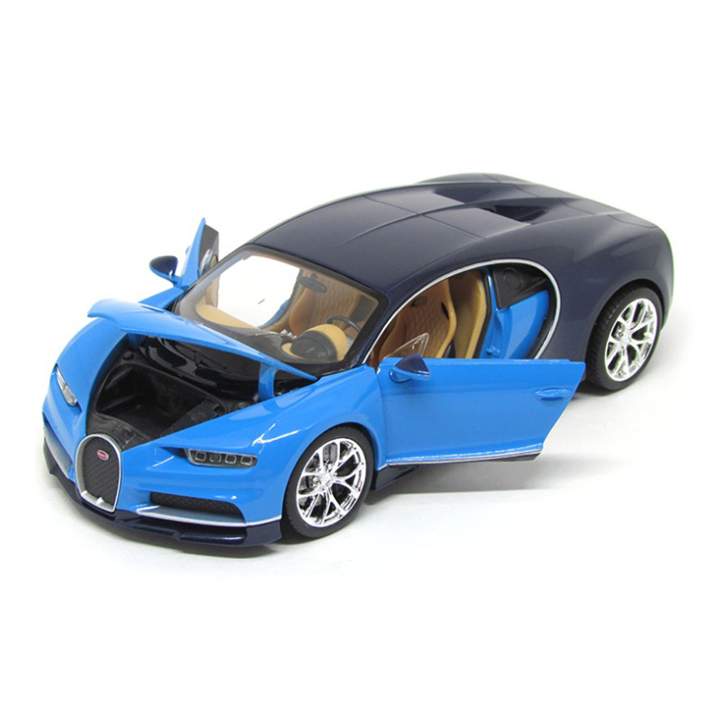Miniatura Bugatti Chiron Azul Welly 1/24 - Imagem 4