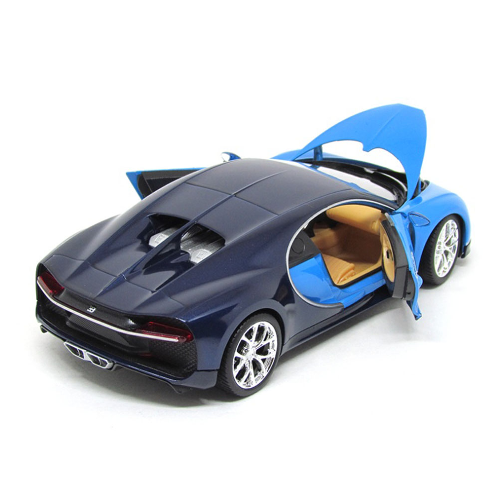 Miniatura Bugatti Chiron Azul Welly 1/24 - Imagem 3