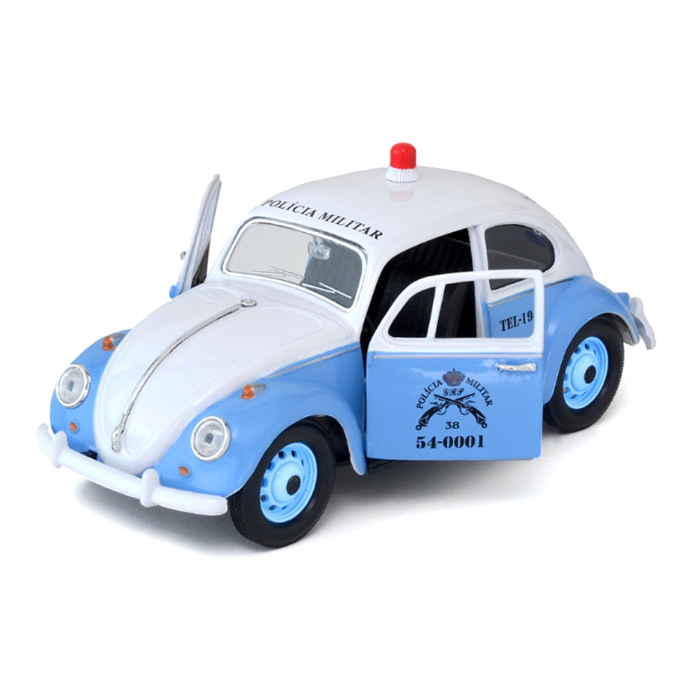 Miniatura Fusca Polícia Militar RJ 1967 California 1/24 - Imagem 2