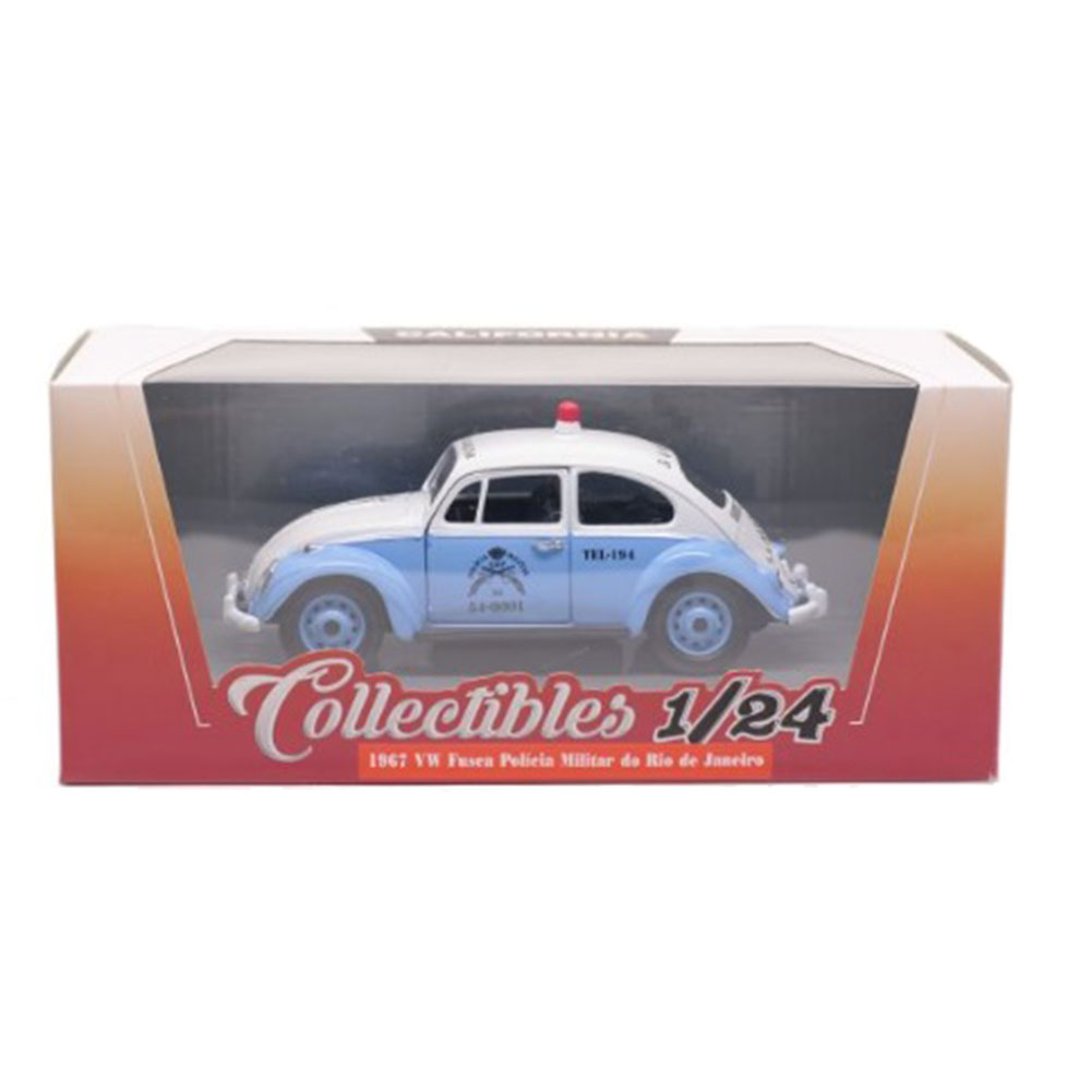 Miniatura Fusca Polícia Militar RJ 1967 California 1/24 - Imagem 5