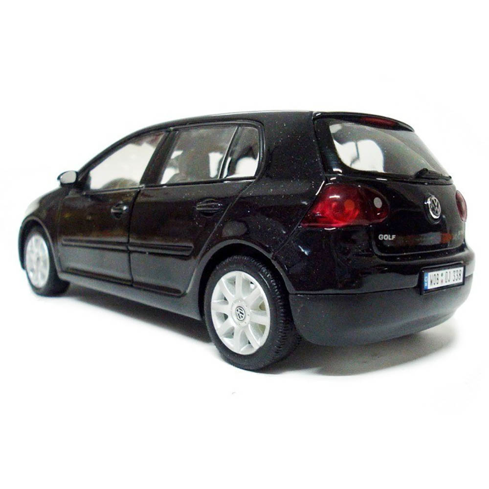 Miniatura Volkswagen Golf V Welly Preto 1/24 - Imagem 4