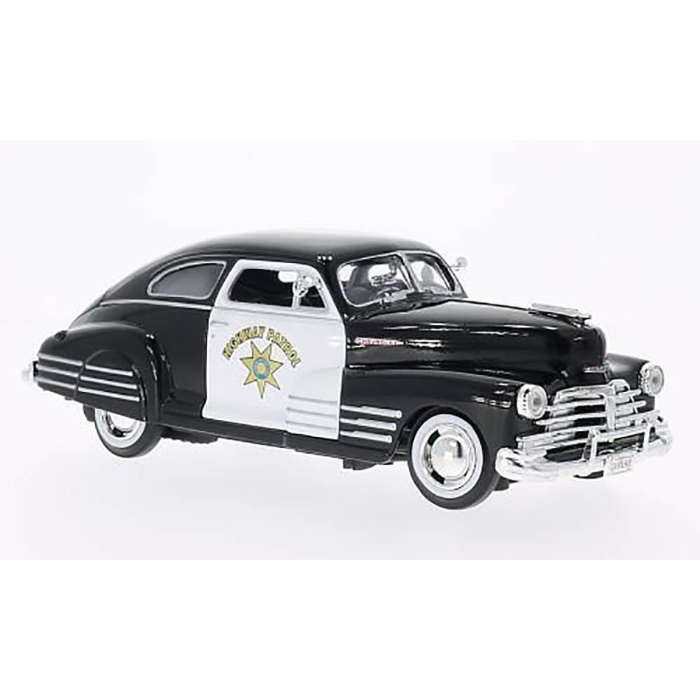Chevy Aerosedan Fleetline California Highway Patrol 1:24 Motormax - Imagem 5