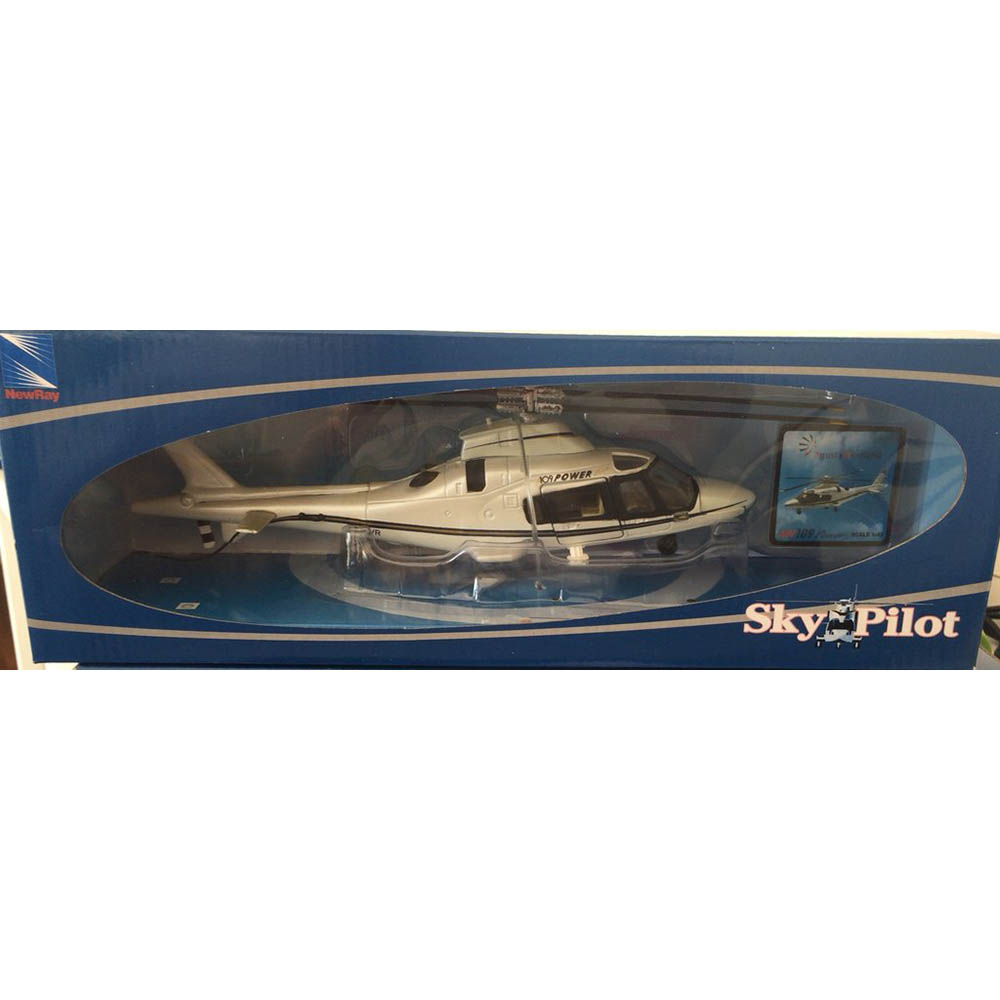 Helicóptero Agusta Westland AW109 Power New Ray 1:43 Branco - Imagem 3