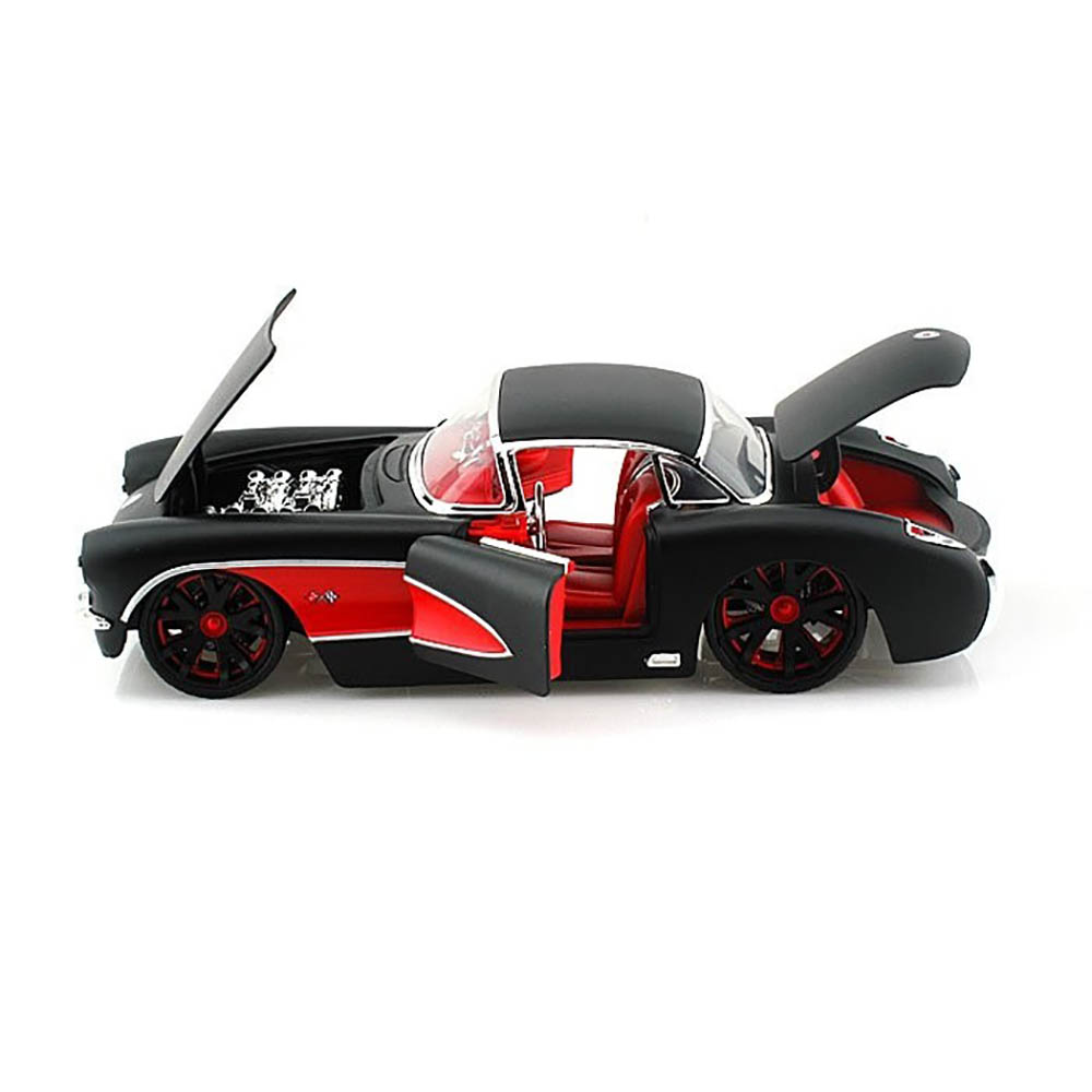 Miniatura Chevy Corvette 1957 Preto Jada Toys 1/24 - Imagem 2