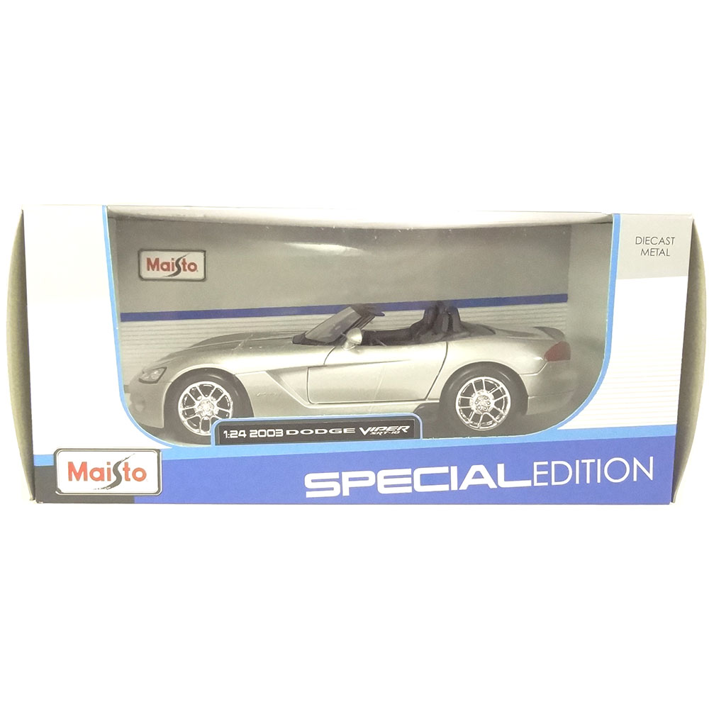 Miniatura Dodge Viper Srt-10 2003 Prata Maisto 1/24 - Imagem 6
