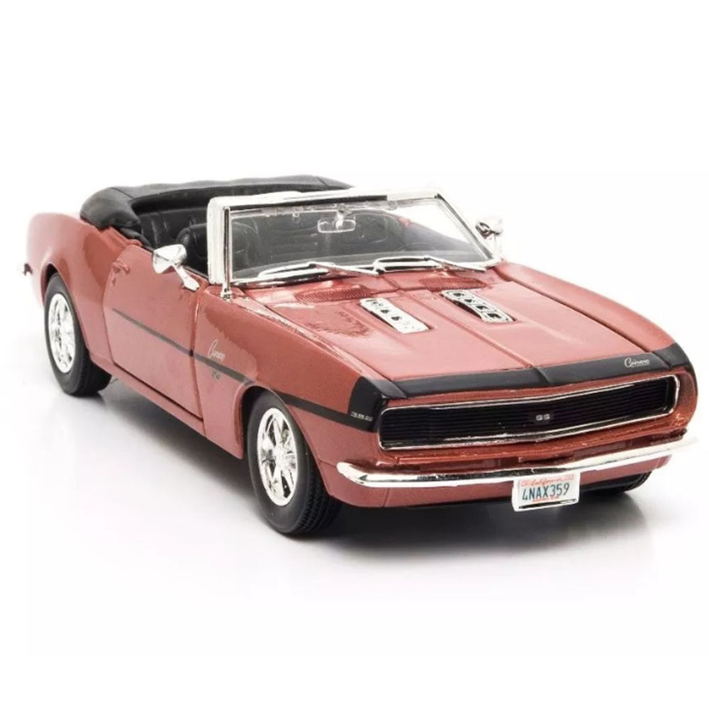 Miniatura Camaro Ss 396 Convertible 1968 Marrom Maisto 1/24 - Imagem 2