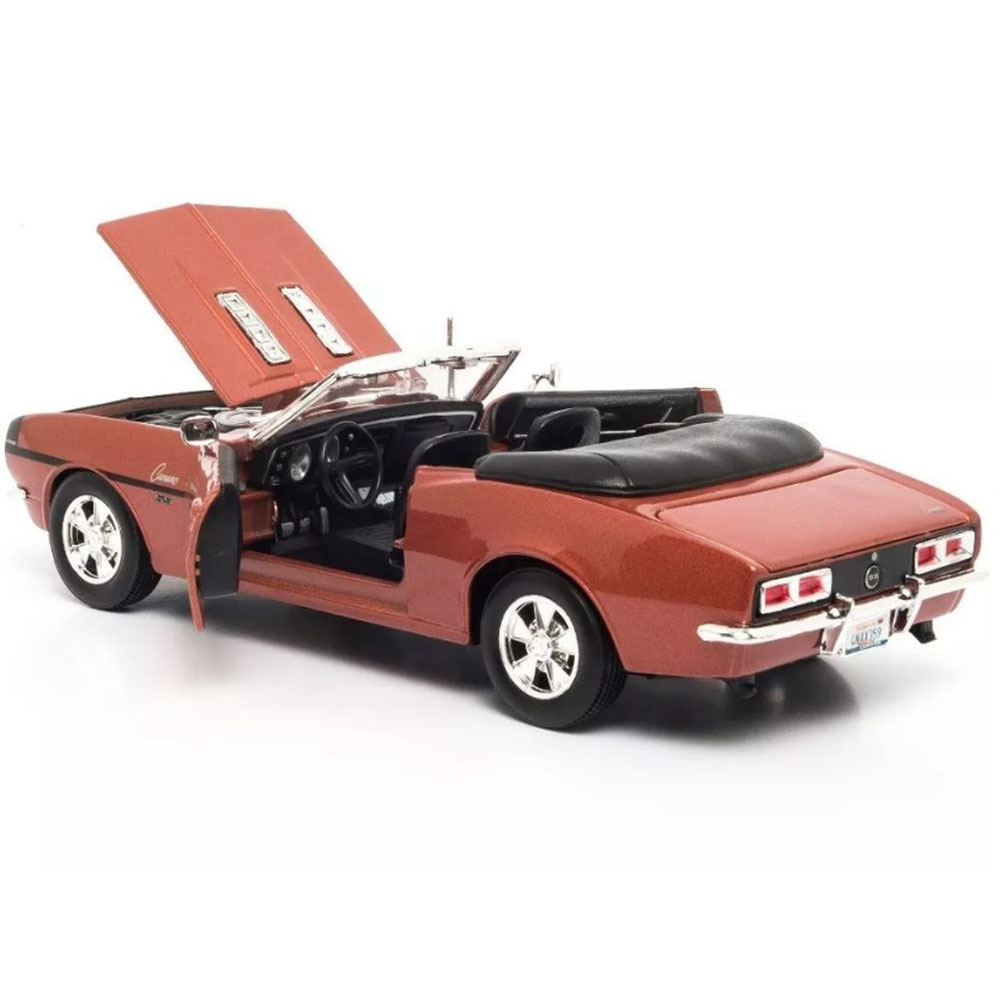 Miniatura Camaro Ss 396 Convertible 1968 Marrom Maisto 1/24 - Imagem 5