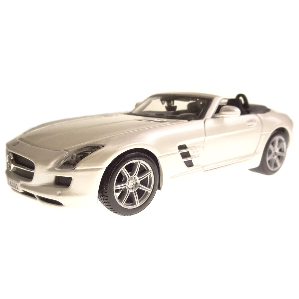 Miniatura Mercedes Benz Sls Amg Roadster Branco Maisto 1/24