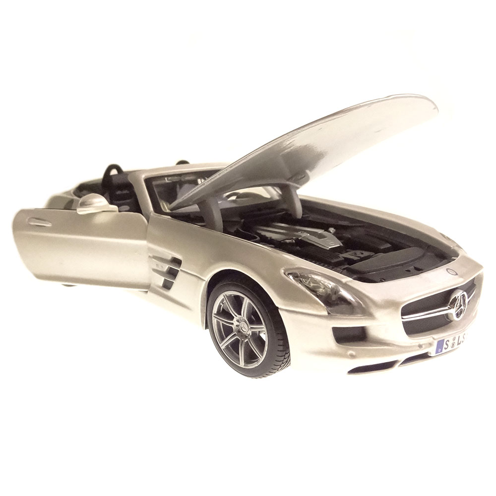 Miniatura Mercedes Benz Sls Amg Roadster Branco Maisto 1/24 - Imagem 3