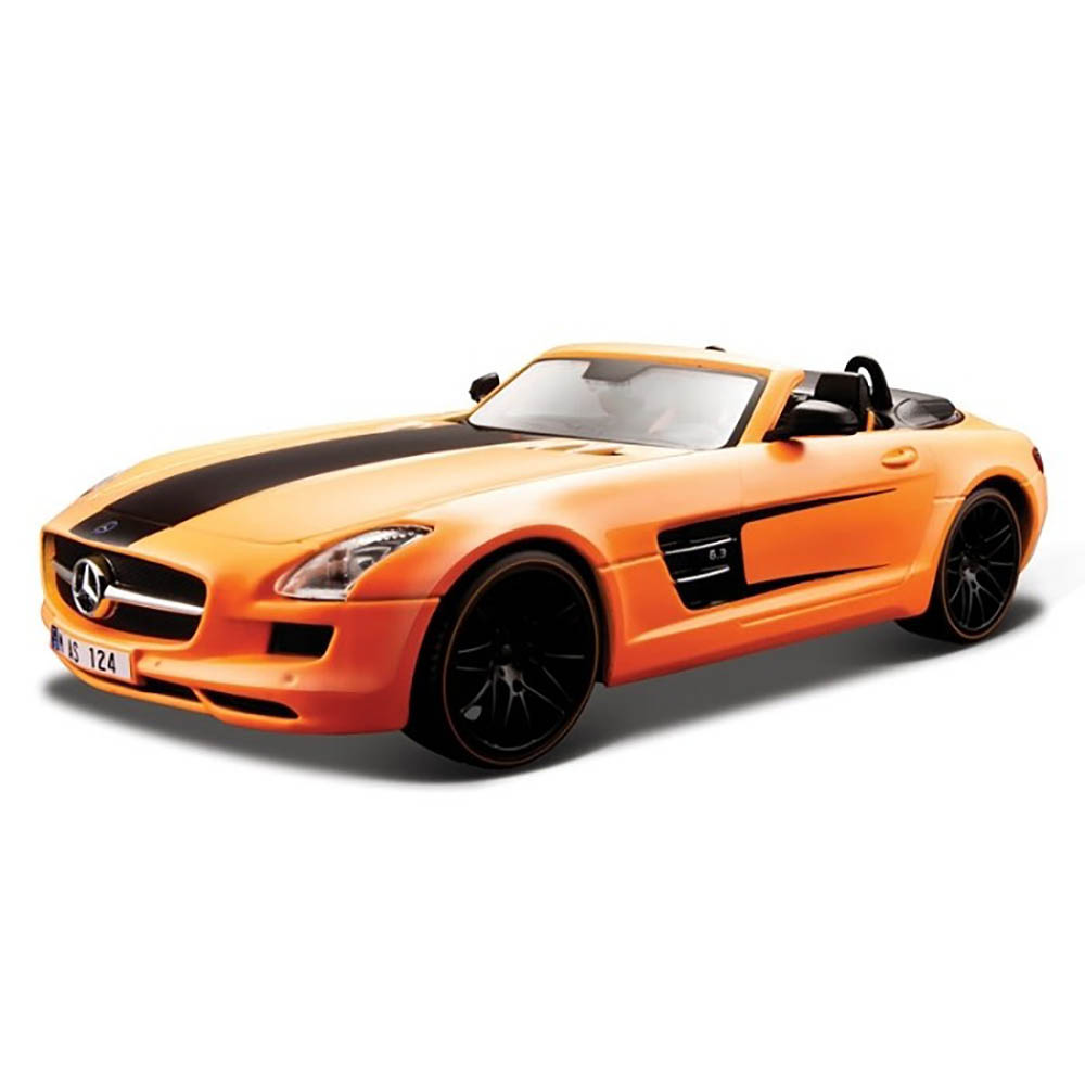 Mercedes Benz SLS AMG Roadster All Stars 1:24 Maisto Laranja