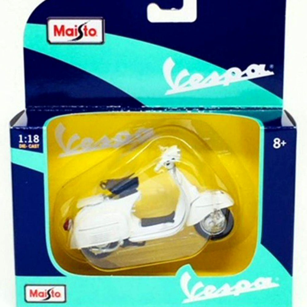 Miniatura Vespa 125 GT 1966 Branco Maisto 1/18 - Imagem 2
