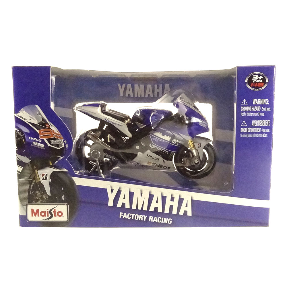 Miniatura Yamaha 99 Lorenzo MotoGP 2013 Maisto 1/18 - Imagem 3