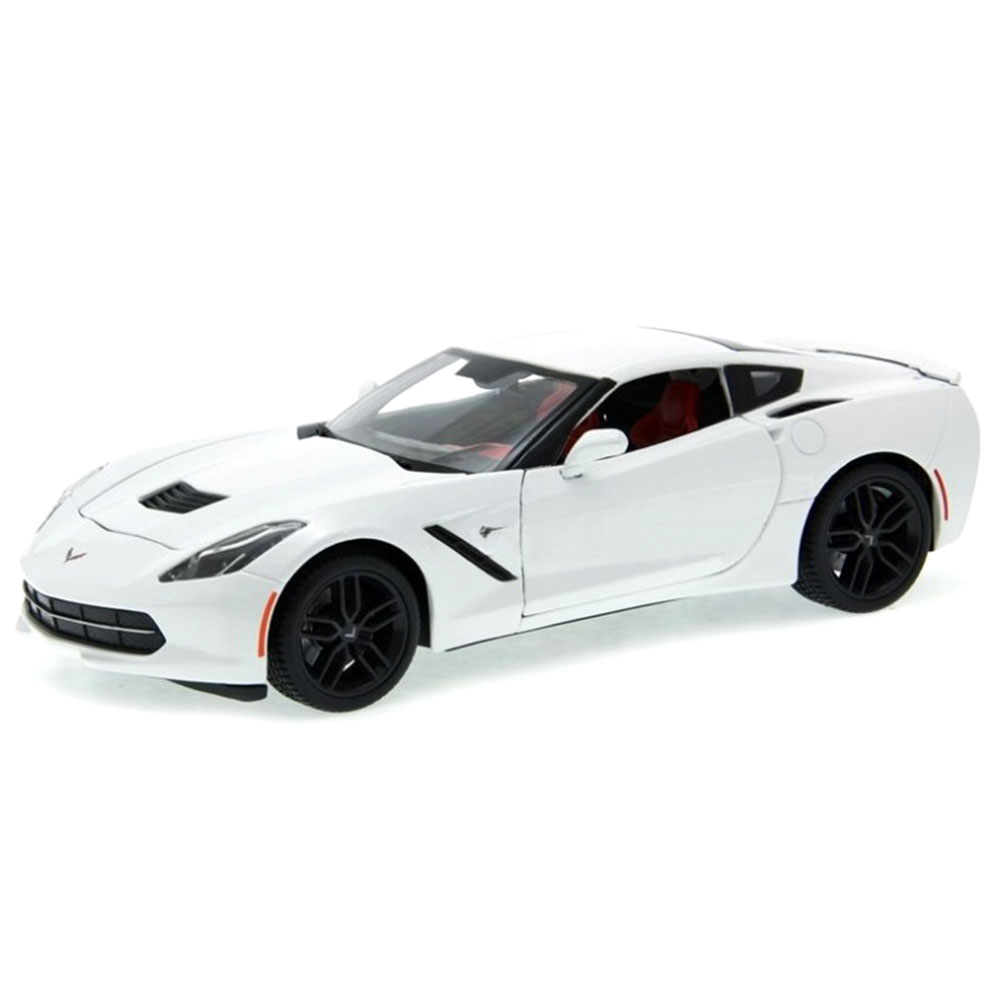Miniatura Corvette Stingray Z51 2014 Branco 1/18