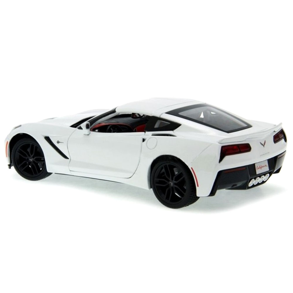 Miniatura Corvette Stingray Z51 2014 Branco 1/18 - Imagem 2