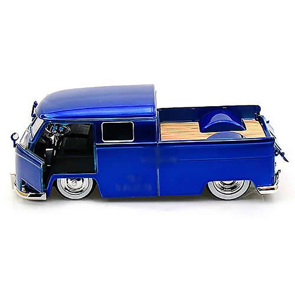 Miniatura Volkswagen Kombi Bus Pickup 1963 Azul Jada 1/24 - Imagem 3