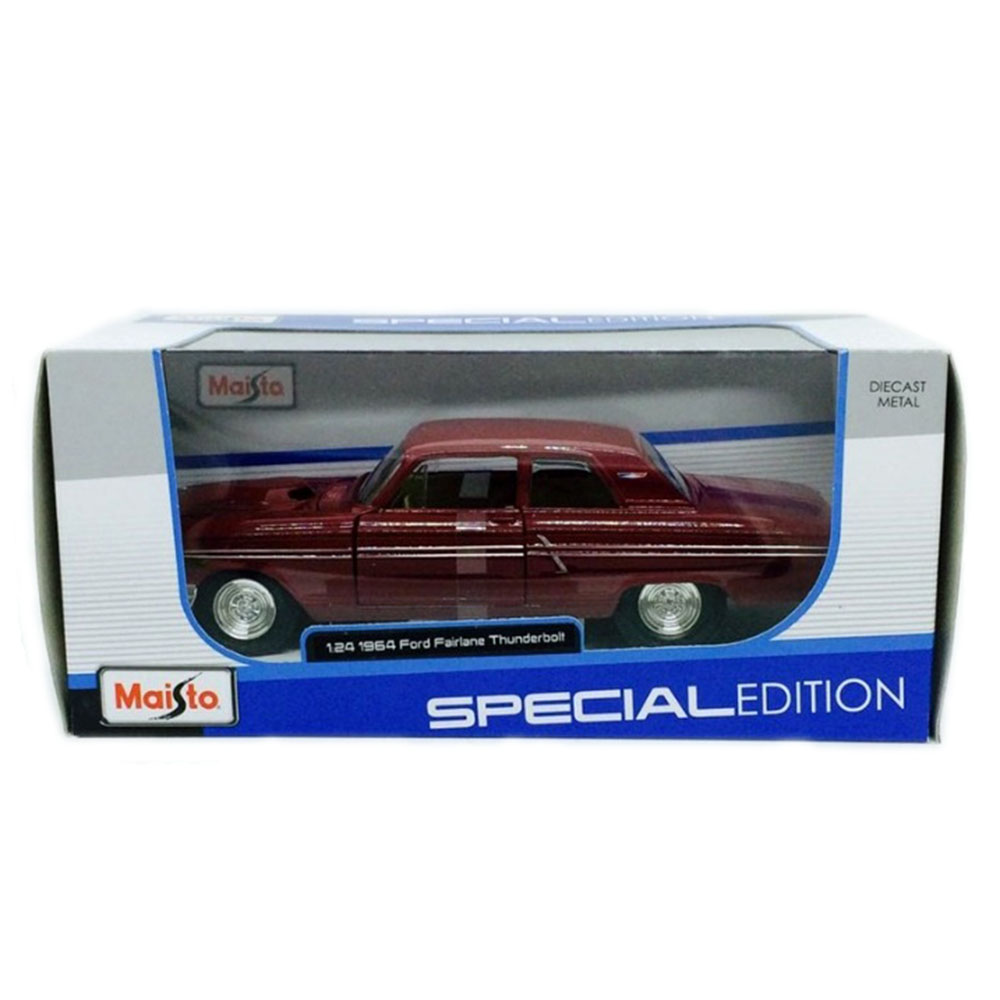 Miniatura Ford Fairlane Thunderbolt 1964 Vinho Maisto 1/24 - Imagem 4