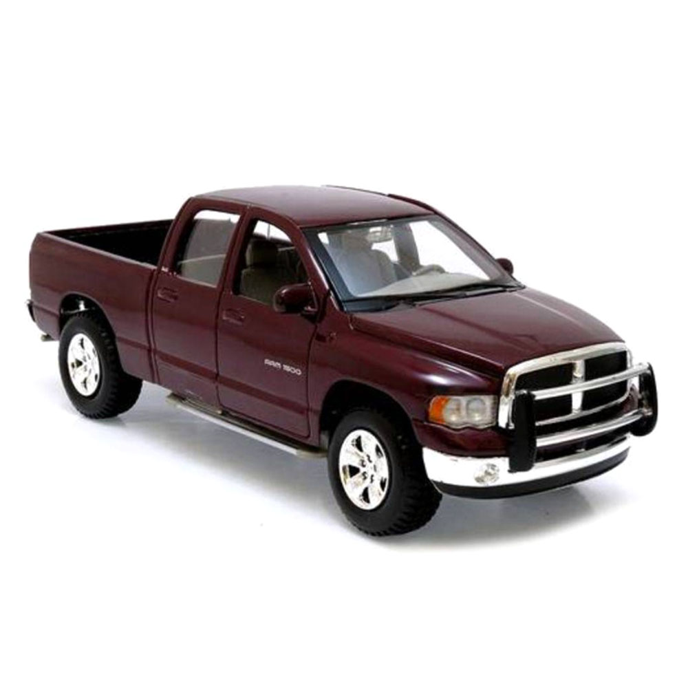 Miniatura Dodge Ram Quad Cab 2002 Vinho Maisto 1/27 - Imagem 3