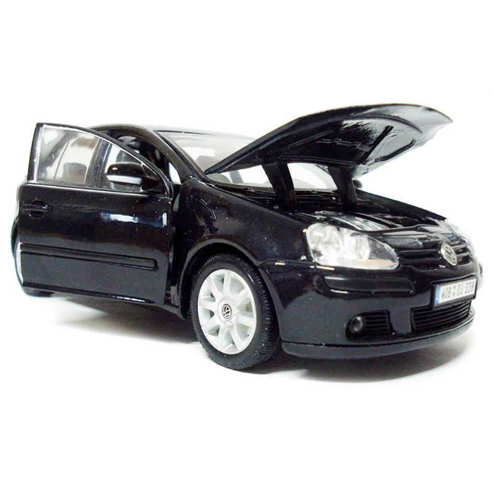 Miniatura Volkswagen Golf V Welly Preto 1/24 - Imagem 5