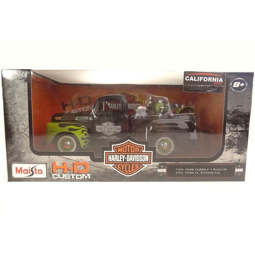 Miniatura Ford F-1 Pickup 1948 1/24 Fl P Harley 1948 1/24 - Imagem 5