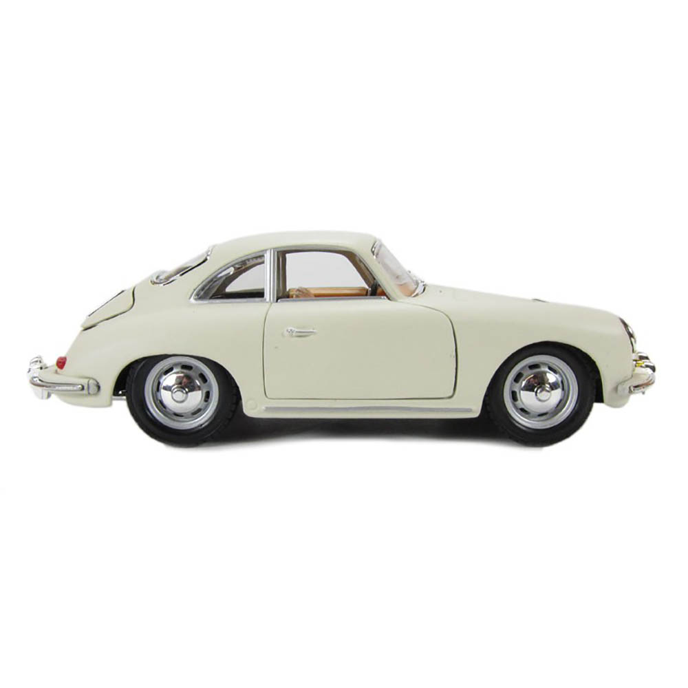 Miniatura Porsche 356B Coupe 1961 Creme Bburago 1/24 - Imagem 4
