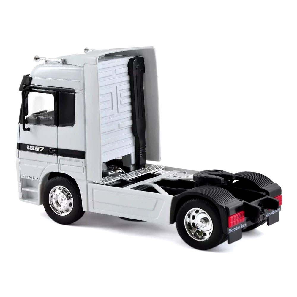 Miniatura Caminhão Mercedes Benz Actros Branco Welly 1/32 - Imagem 2