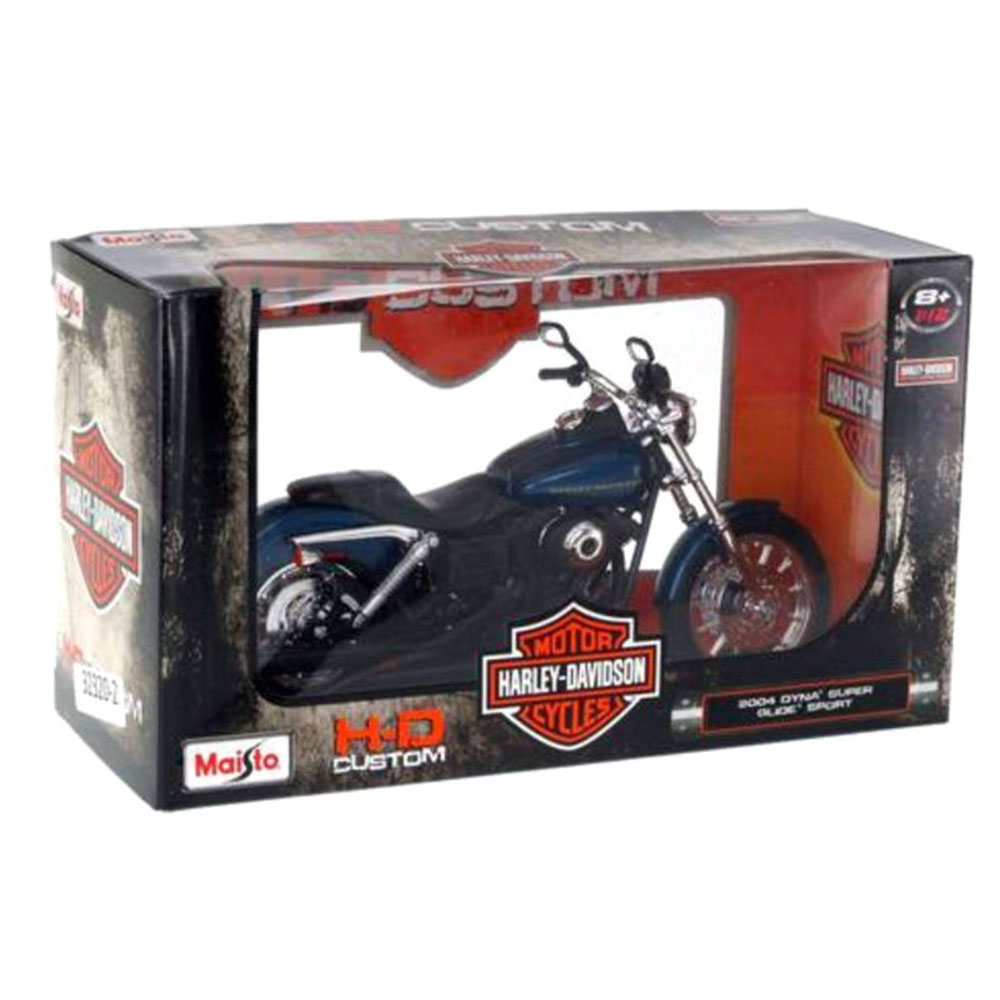 Miniatura Dyna Super Glide Sport 2004 Harley Maisto 1/12 - Imagem 4