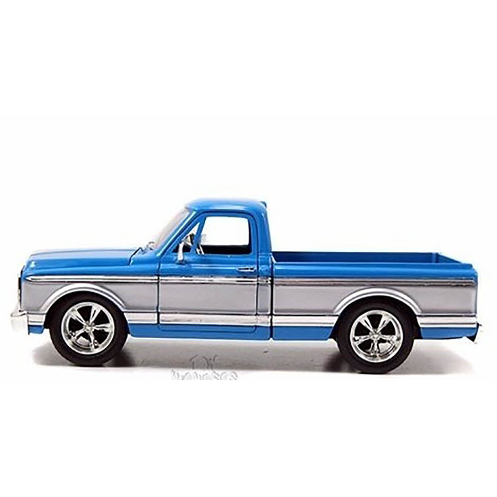 Miniatura Chevy Cheyenne 1972 Azul Jada Toys 1/24 - Imagem 3