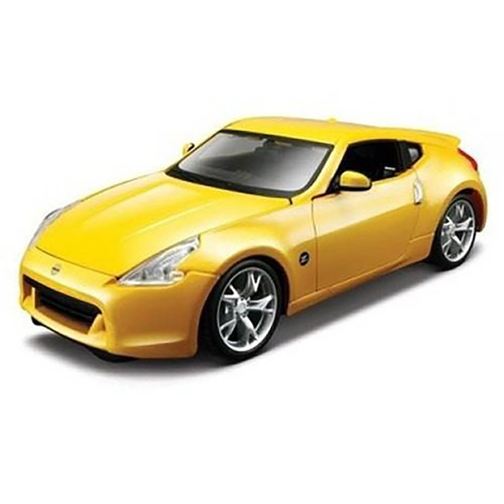 Miniatura Kit Para Montar 2009 Nissan 370z Amarelo 1/24