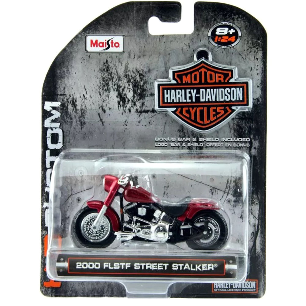 Miniatura Flstf Street Stalker 2000 Harley 1/24 - Imagem 2
