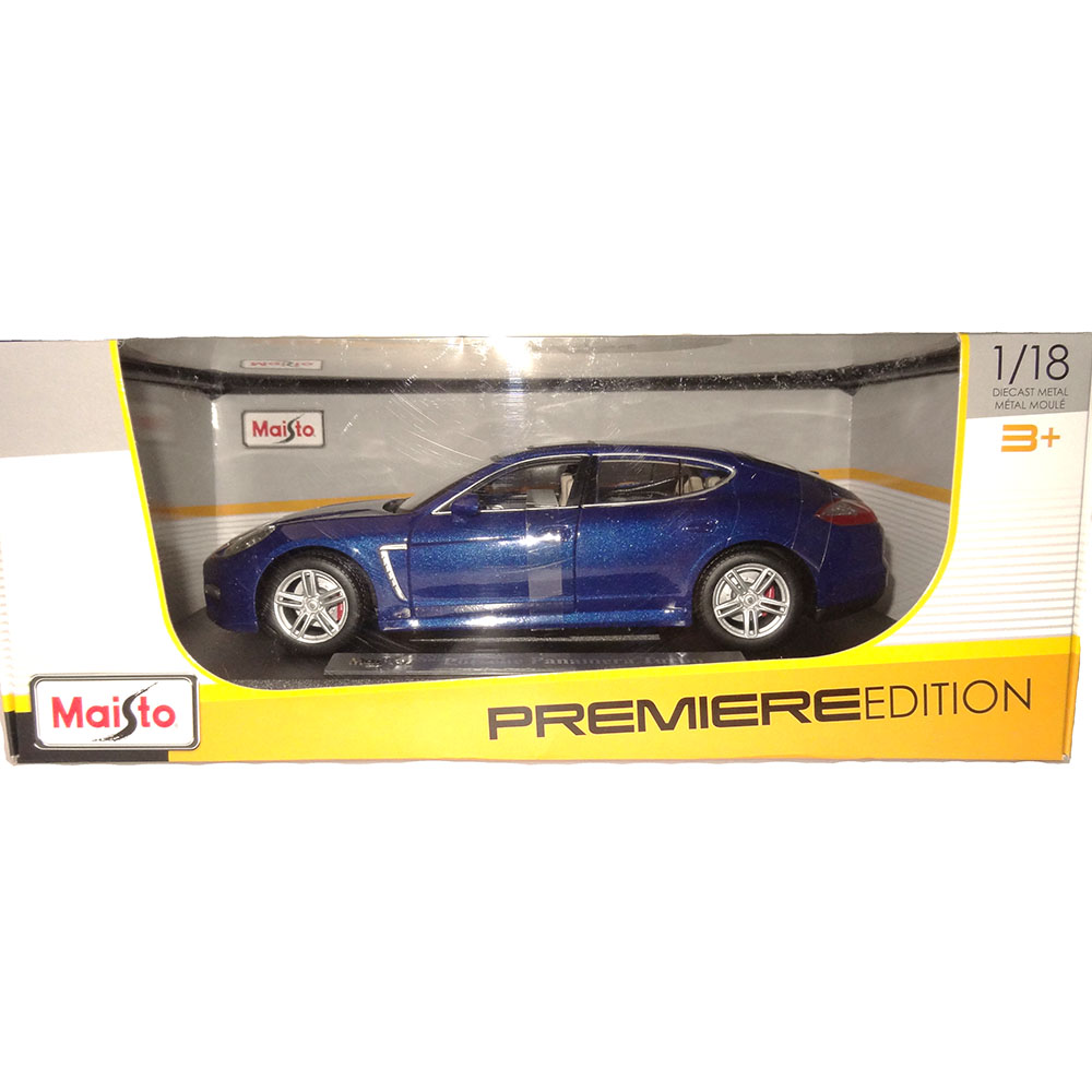 Miniatura Porsche Panamera Turbo Azul Maisto 1/18 - Imagem 4