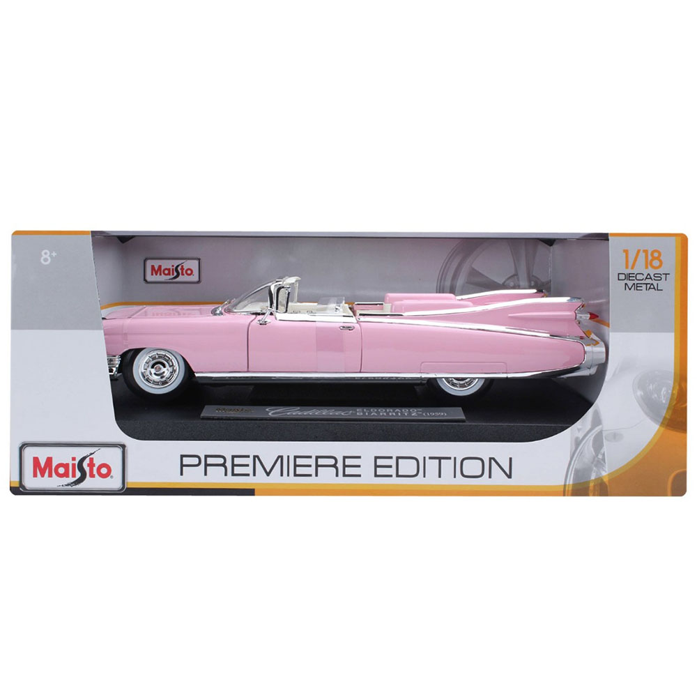 Miniatura Cadillac Eldorado Biarritz 1959 Rosa Maisto 1/18 - Imagem 5
