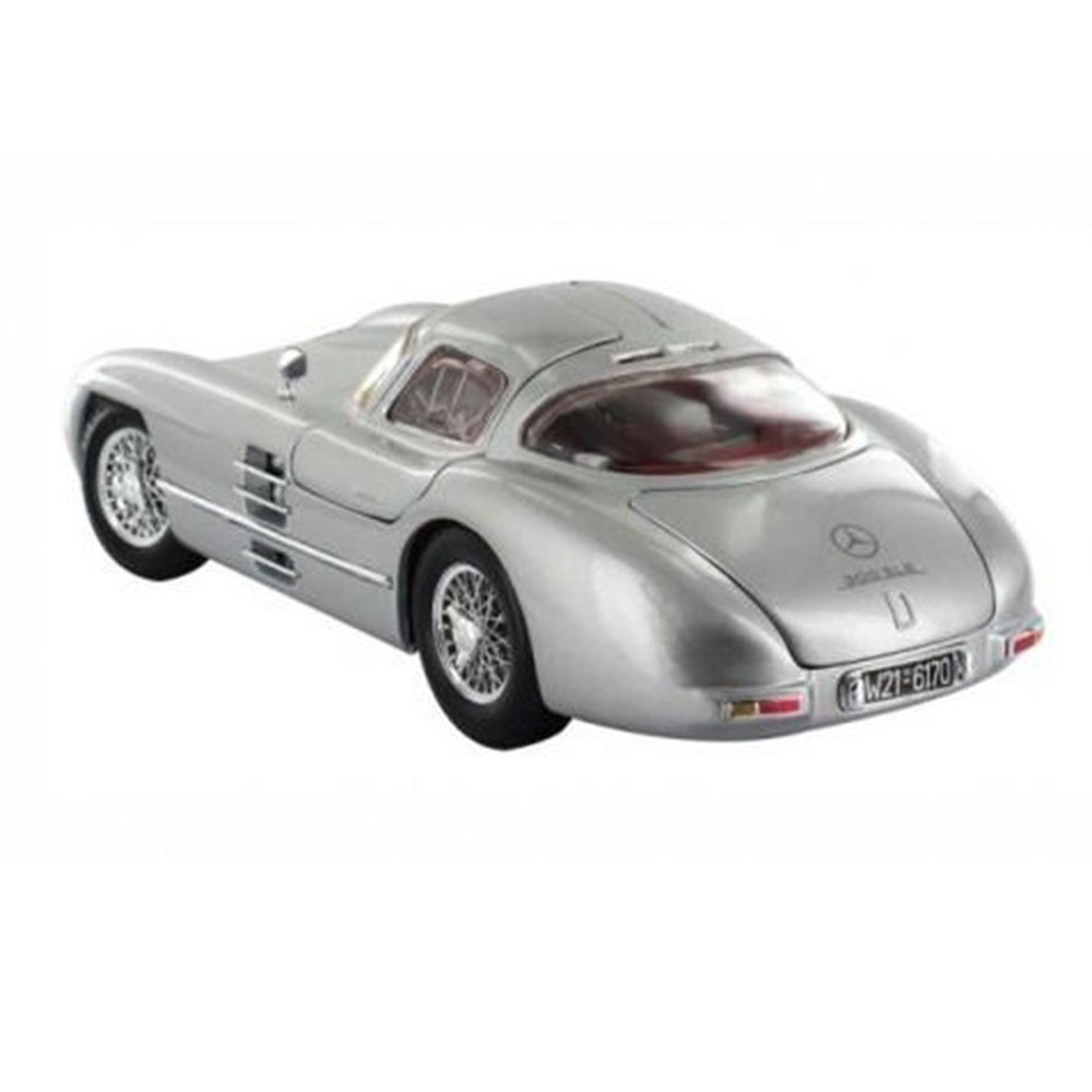 Miniatura Mercedes Benz 300 Slr Uhlenhaut Coupe Prata 1/18 - Imagem 2