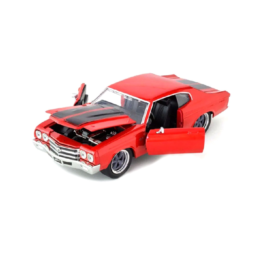 Miniatura Dom's Chevy Chevelle Ss V Furiosos Vermelho 1/24 - Imagem 3
