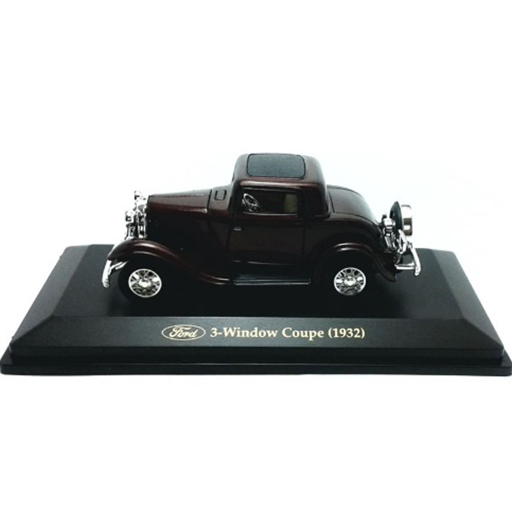 1932 Ford 3 Windown Coupe 1:43 Yat Ming Bordô - Imagem 3