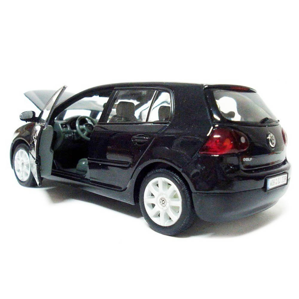 Miniatura Volkswagen Golf V Welly Preto 1/24 - Imagem 3