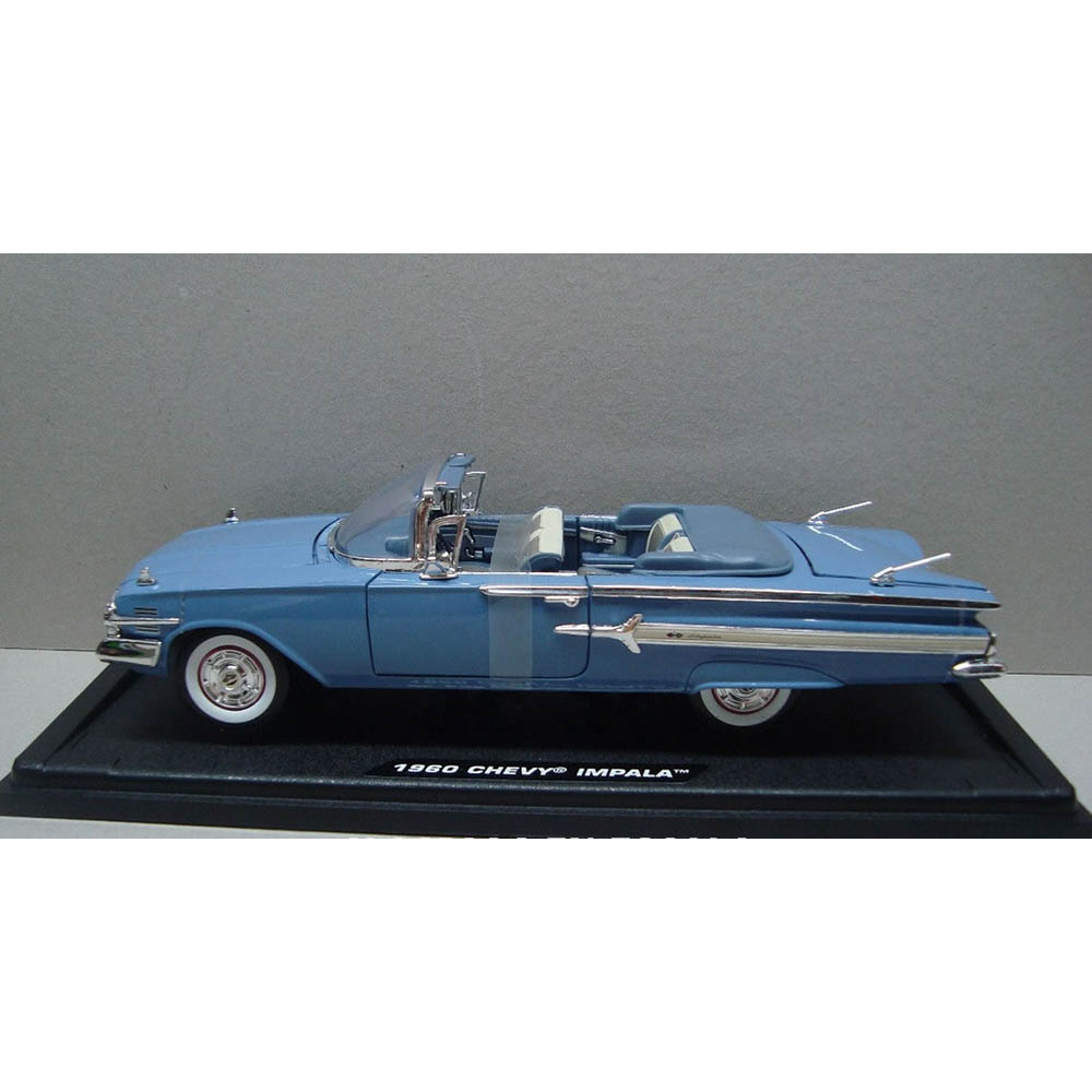 1960 Chevy Impala Conversível1:18 Motormax Azul - Imagem 4