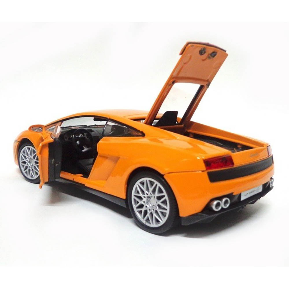 Miniatura Lamborghini Lp560-4 Laranja Motormax 1/24 - Imagem 6