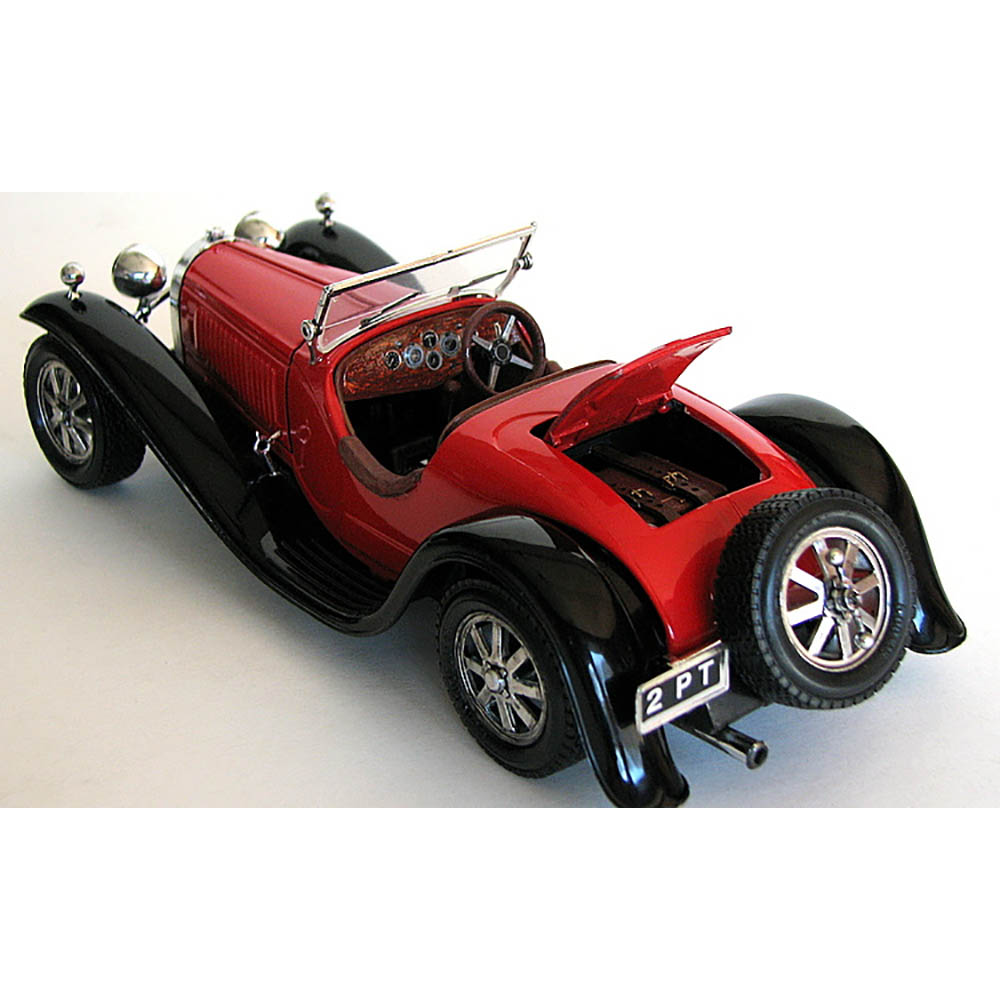 Miniatura Bugatti Type 55 1932 Bburago Vermelho 1/24 - Imagem 4