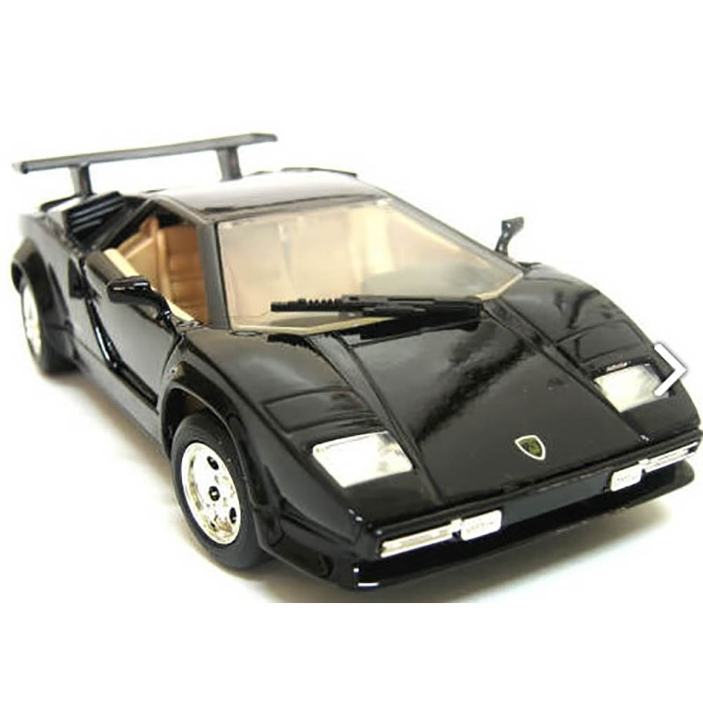 Miniatura Lamborghini Countach Preto Motormax 1:24 - Imagem 4