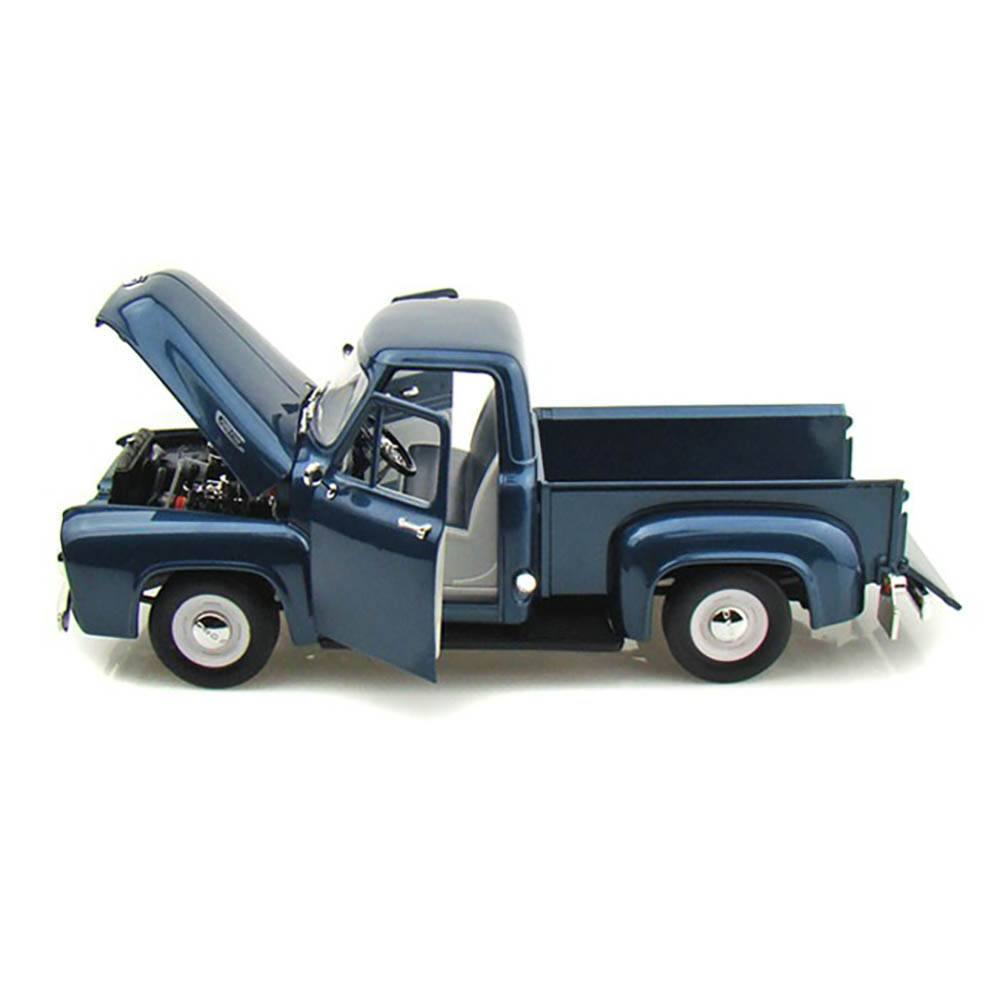 1953 Ford F-100 Pick Up 1:18 Yat Ming Azul Escuro - Imagem 2