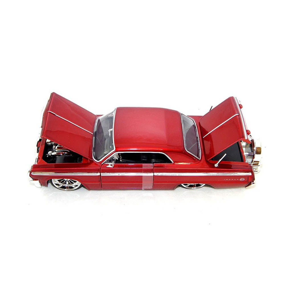 Miniatura Chevy Impala 1964 Vinho Jada Toys 1/24 - Imagem 5