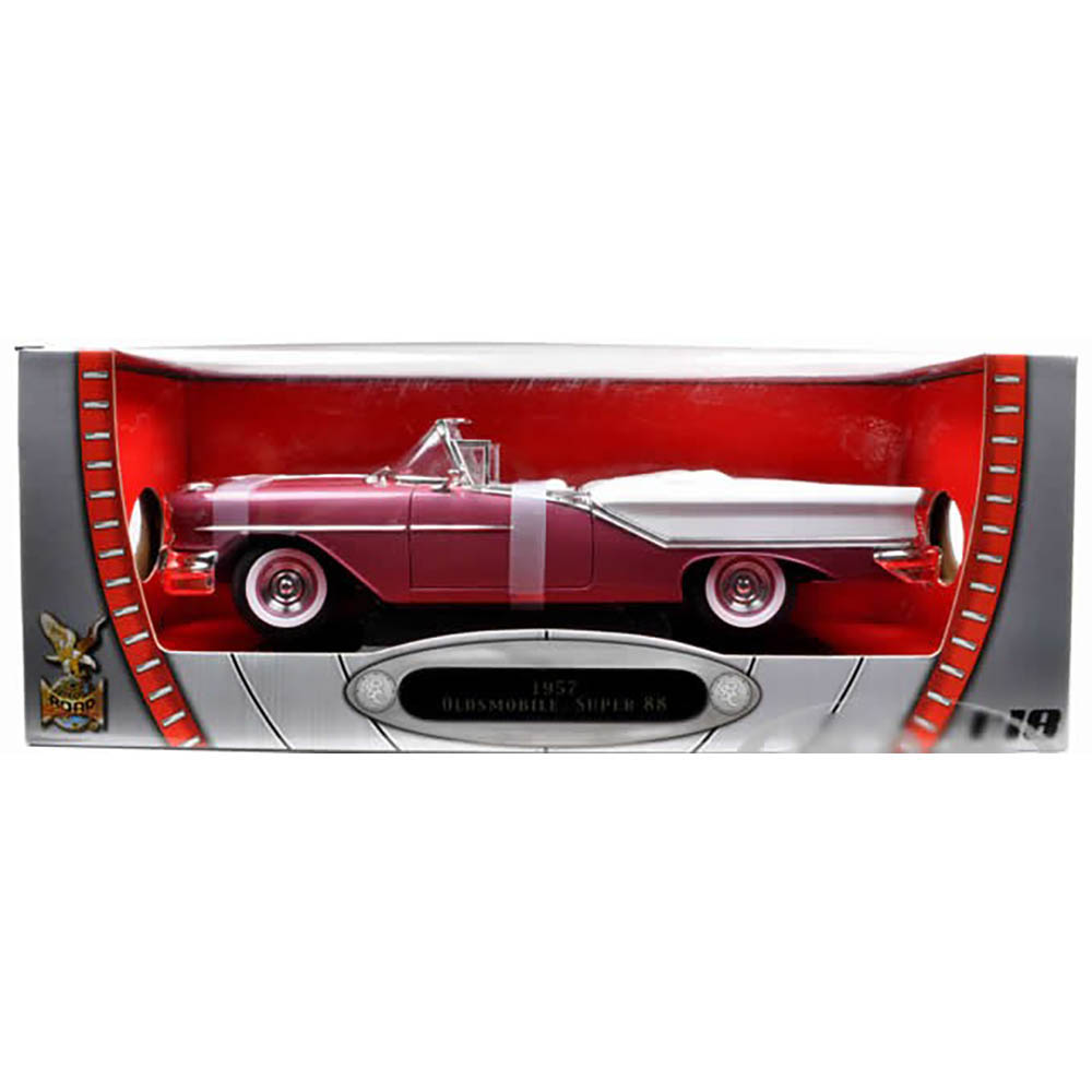 1957 Oldsmobile Super 88 Conversível 1:18 Yat Ming Lilás - Imagem 3