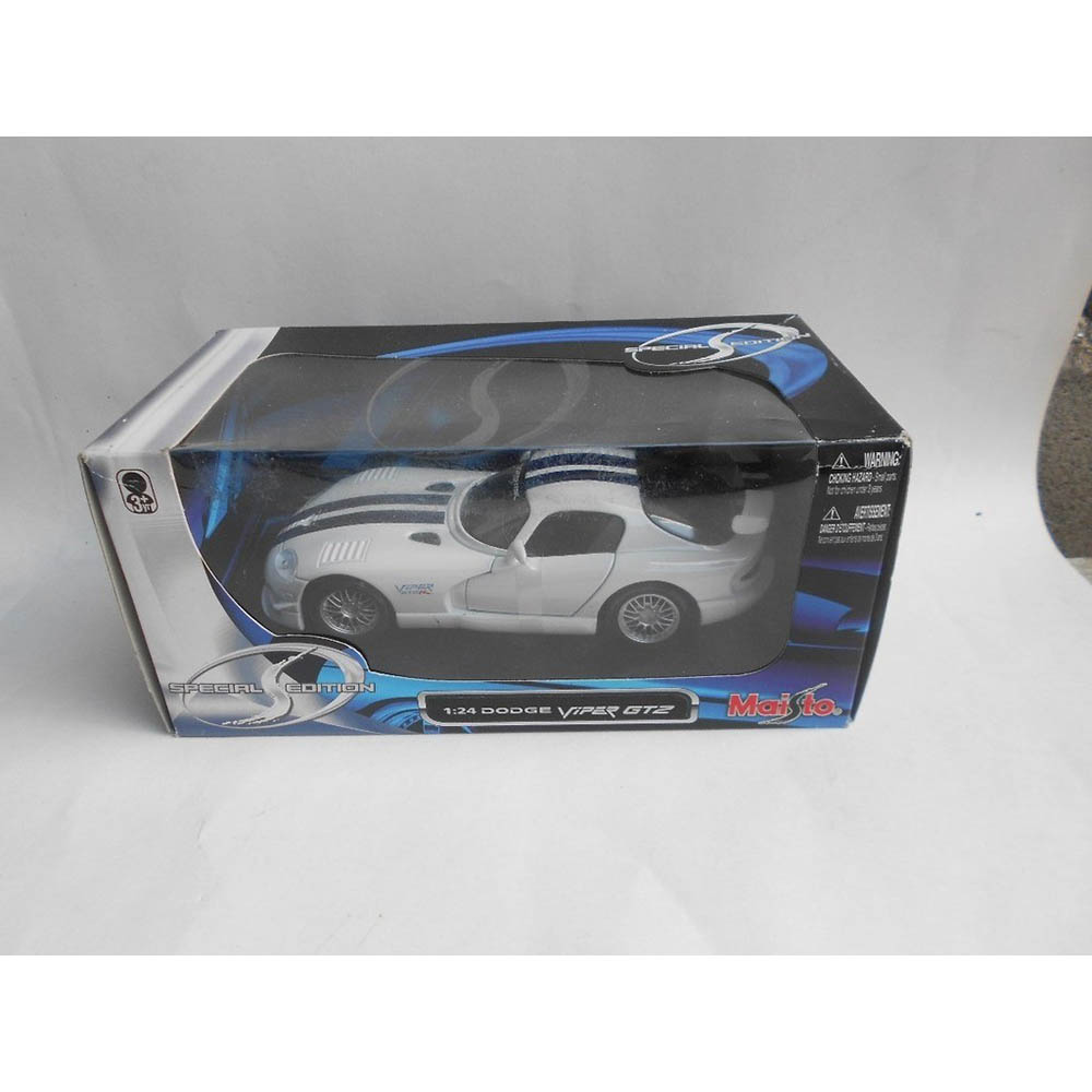 Miniatura Dodge Viper Gt2 Branco Maisto 1/24 - Imagem 8
