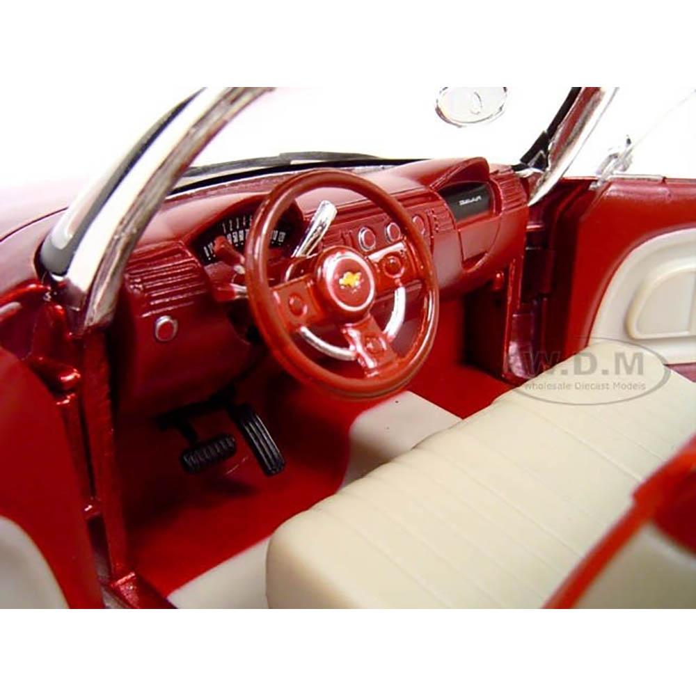 Miniatura Chevy Bel Air Concept Vinho Motormax 1/18 - Imagem 5