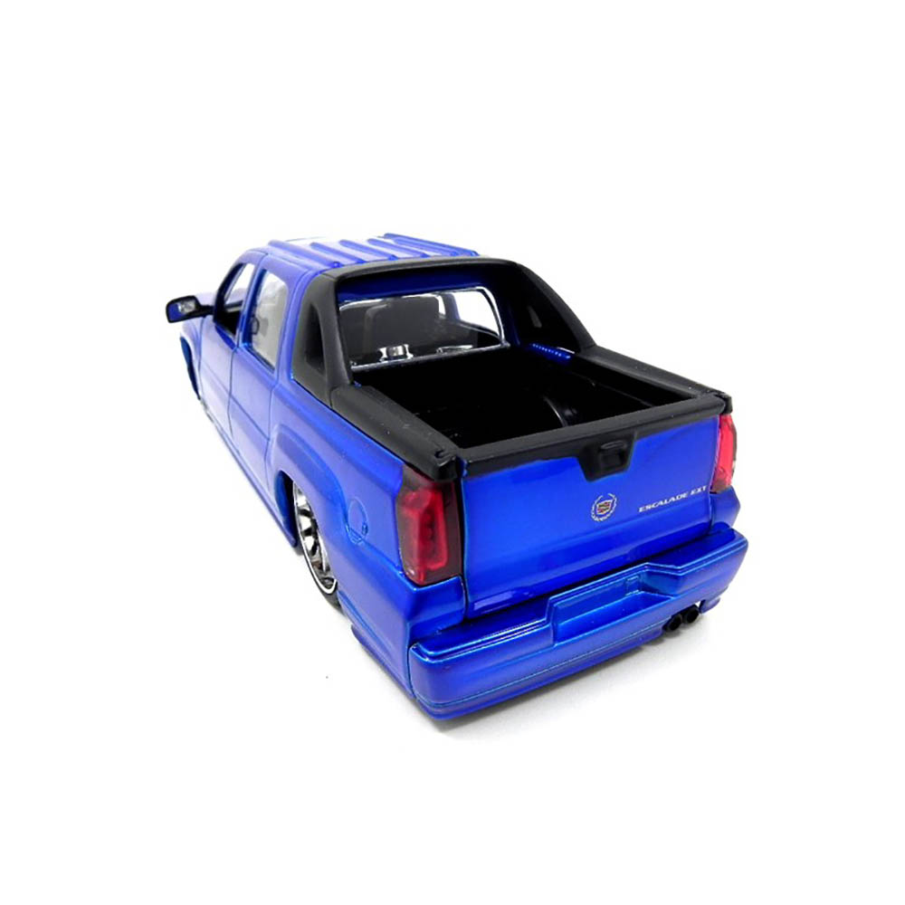 2002 Cadillac Escalade EXT Troca Rodas 1:24 Jada Toys Azul - Imagem 4