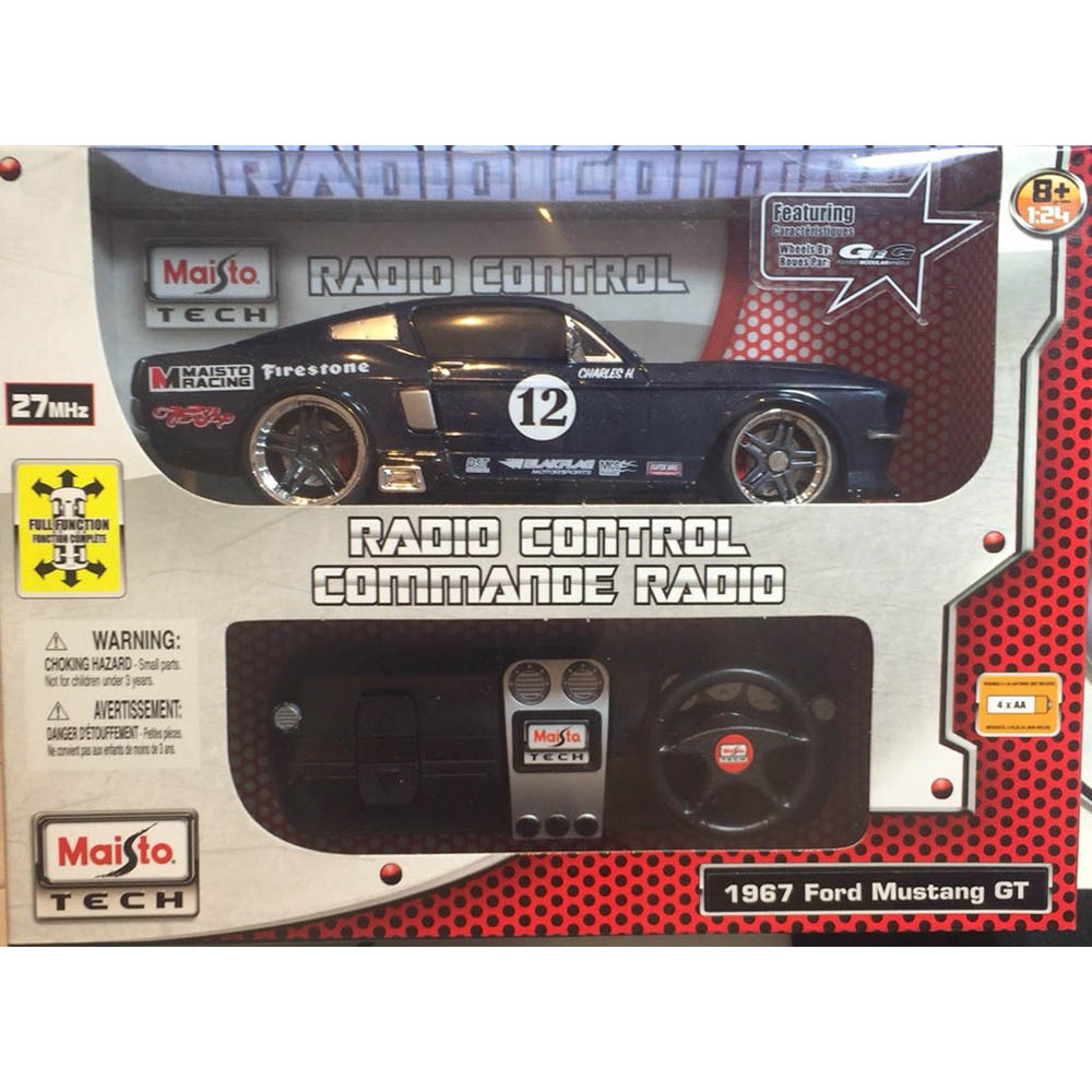 1967 Ford Mustang GT Controle Remoto 1:24 Maisto - Imagem 4