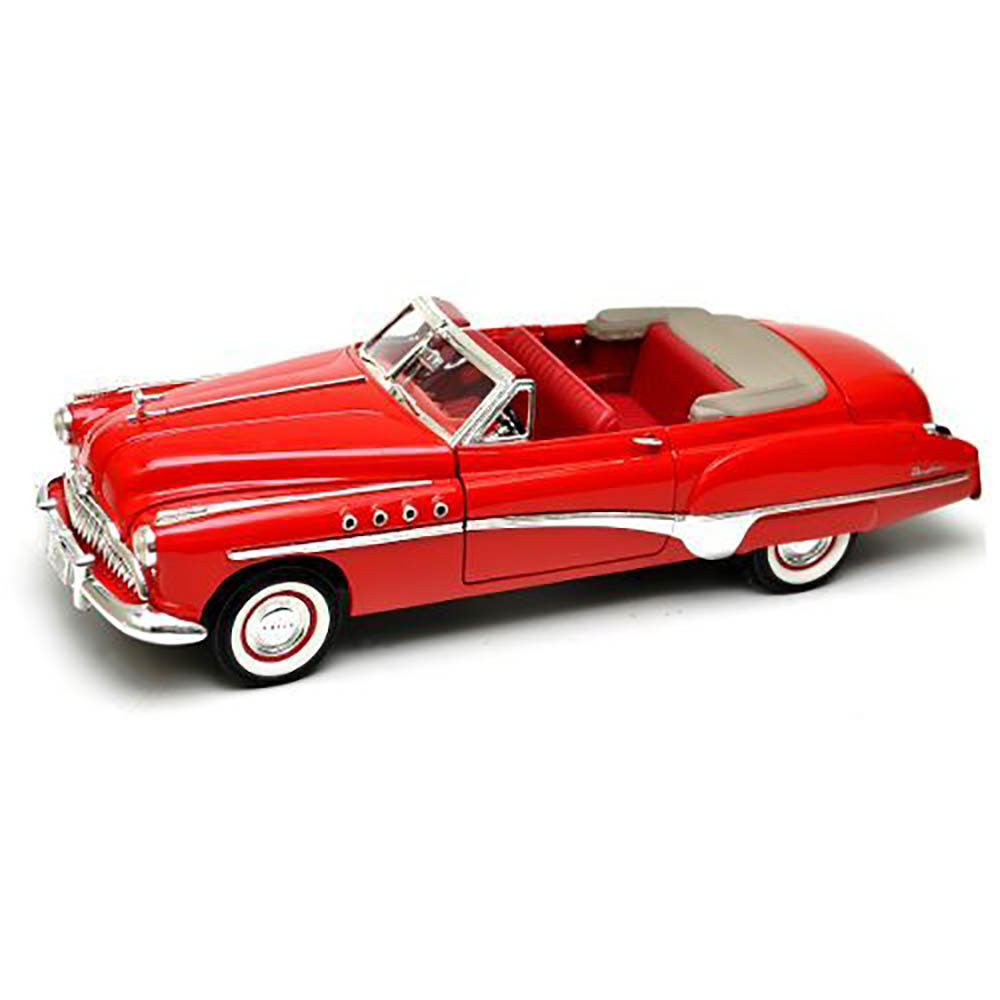 1949 Buick Roadmaster 1:18 Motormax Vermelho - Imagem 3