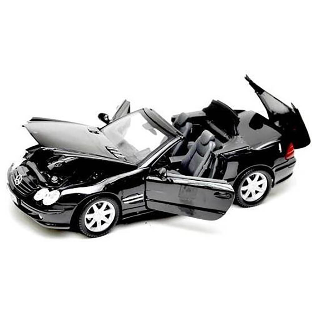 Miniatura Mercedes Benz Sl500 Preto Motormax 1/18 - Imagem 2
